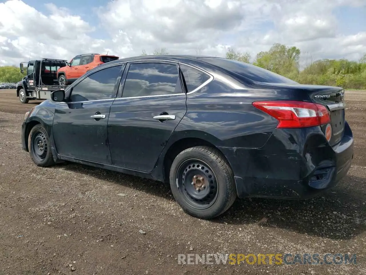 2 Photograph of a damaged car 3N1AB7AP2KY272855 NISSAN SENTRA 2019