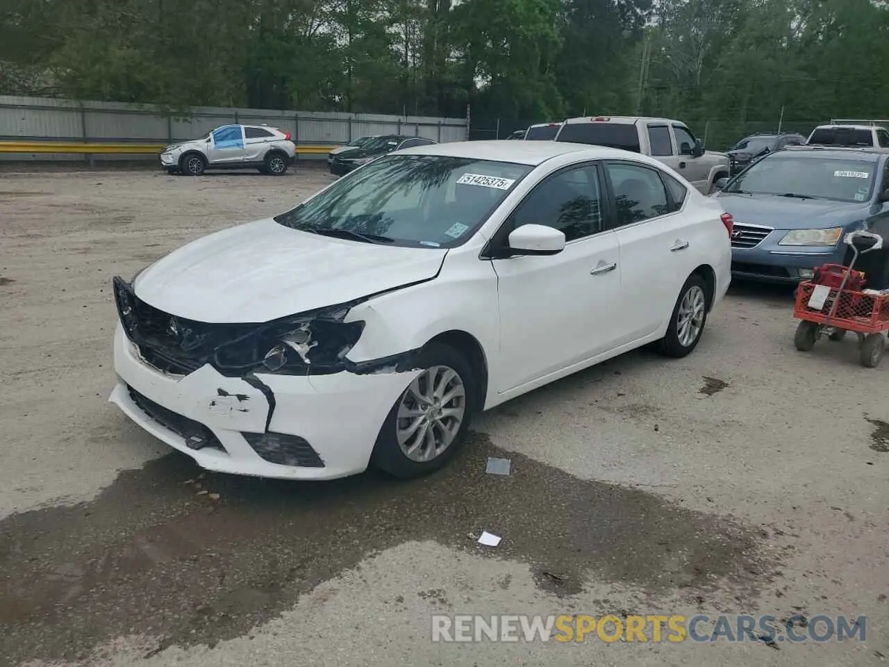 1 Photograph of a damaged car 3N1AB7AP2KY278378 NISSAN SENTRA 2019