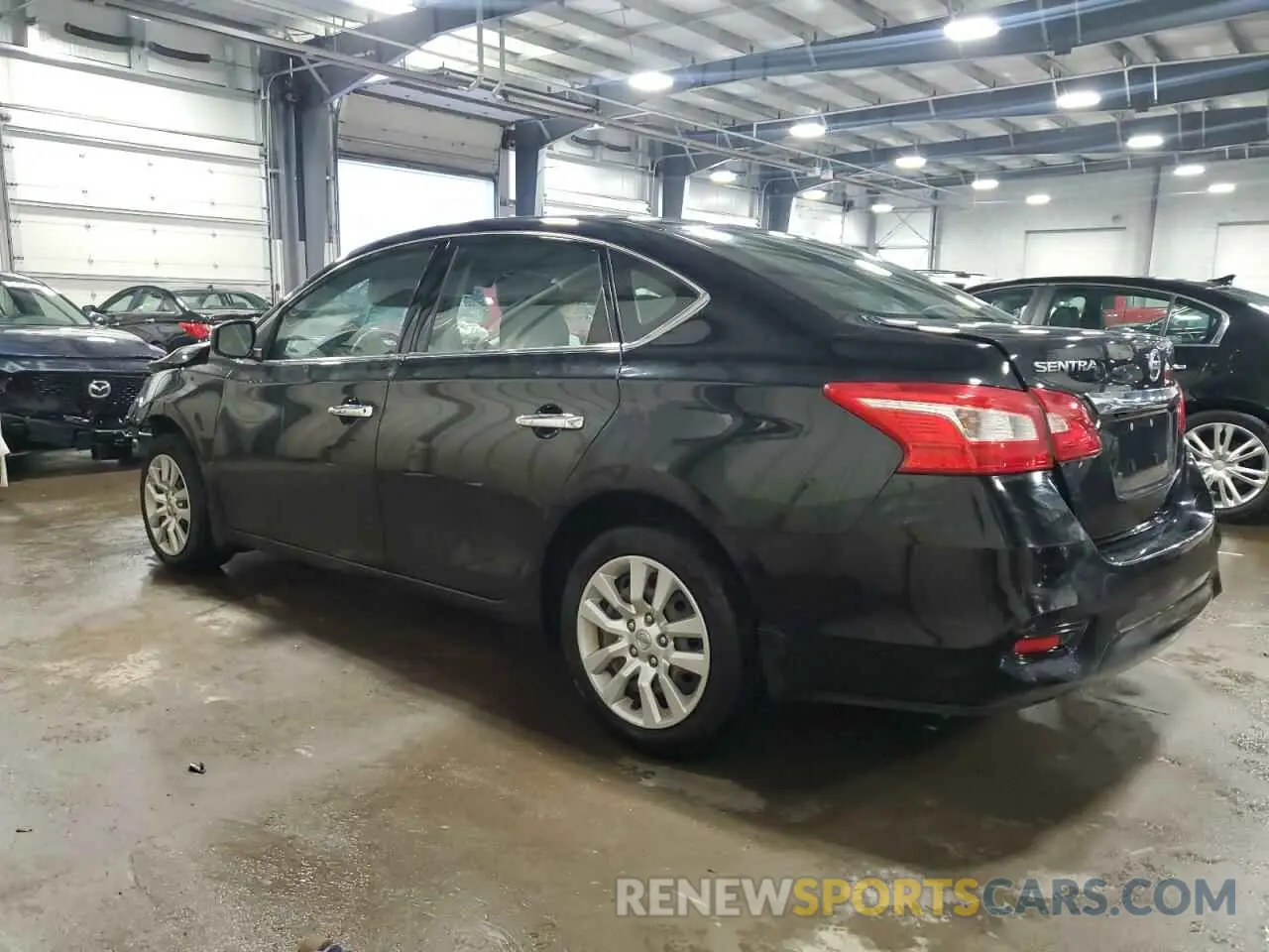 2 Photograph of a damaged car 3N1AB7AP2KY293737 NISSAN SENTRA 2019
