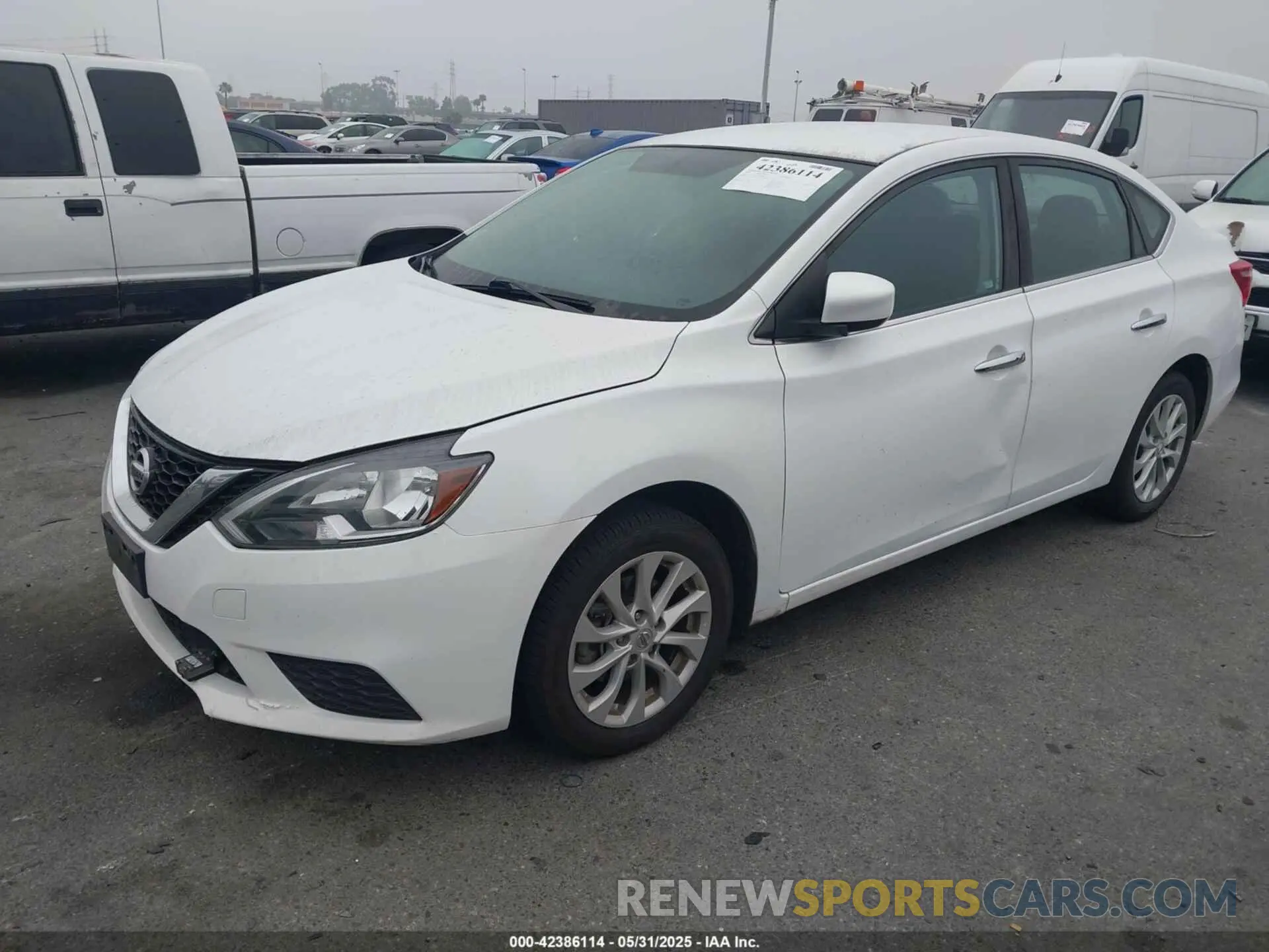 2 Photograph of a damaged car 3N1AB7AP2KY303098 NISSAN SENTRA 2019