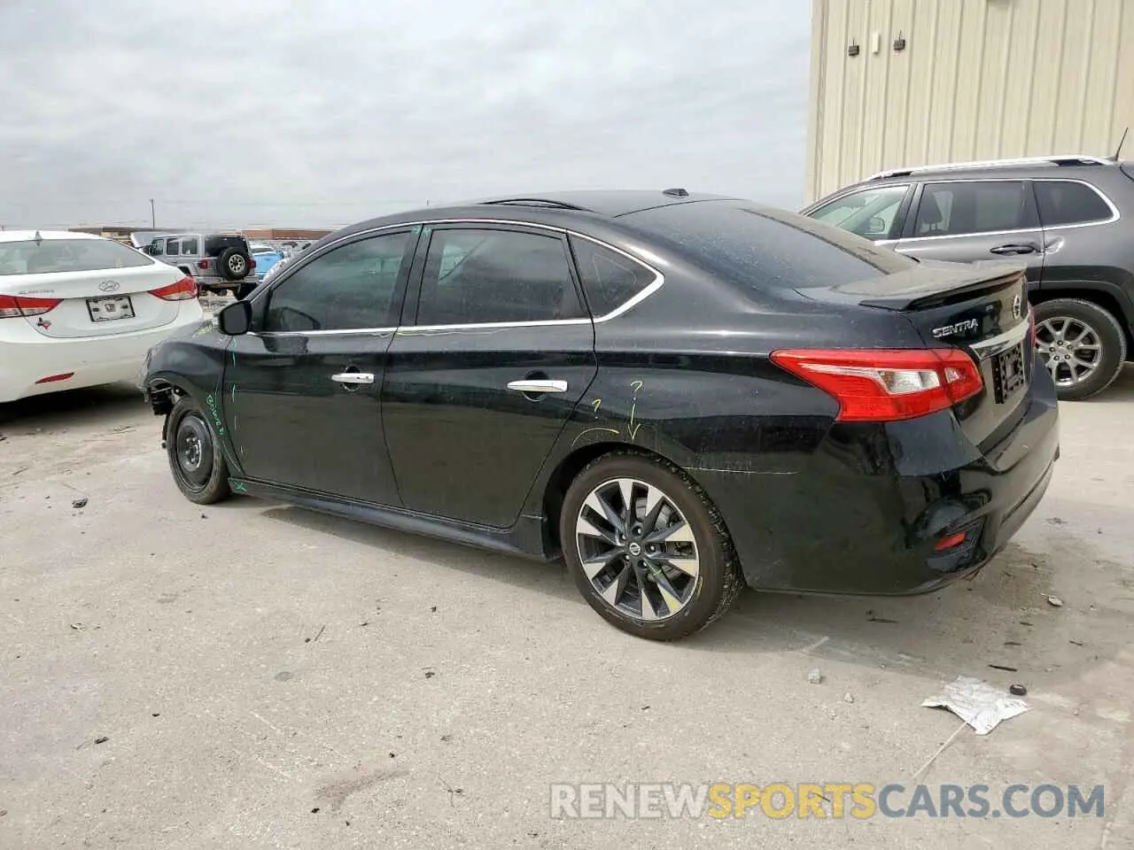 2 Photograph of a damaged car 3N1AB7AP2KY303148 NISSAN SENTRA 2019
