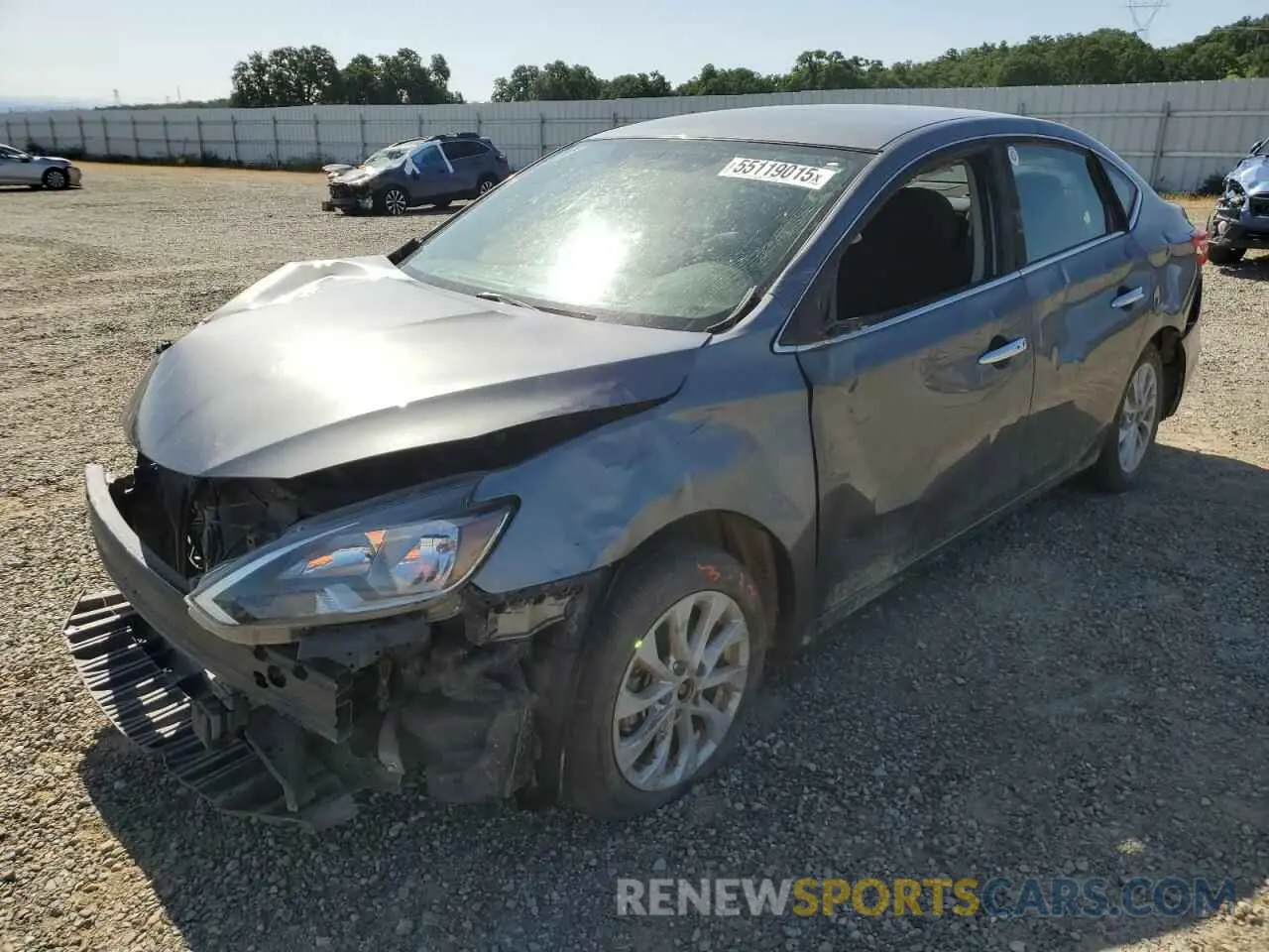 1 Photograph of a damaged car 3N1AB7AP2KY305675 NISSAN SENTRA 2019