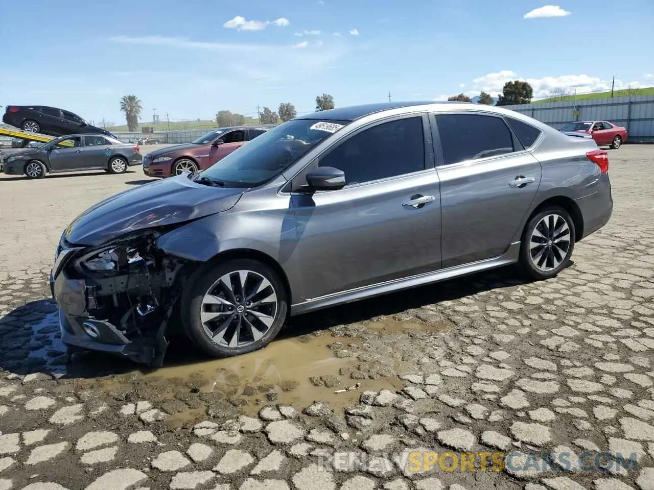 1 Photograph of a damaged car 3N1AB7AP2KY306731 NISSAN SENTRA 2019