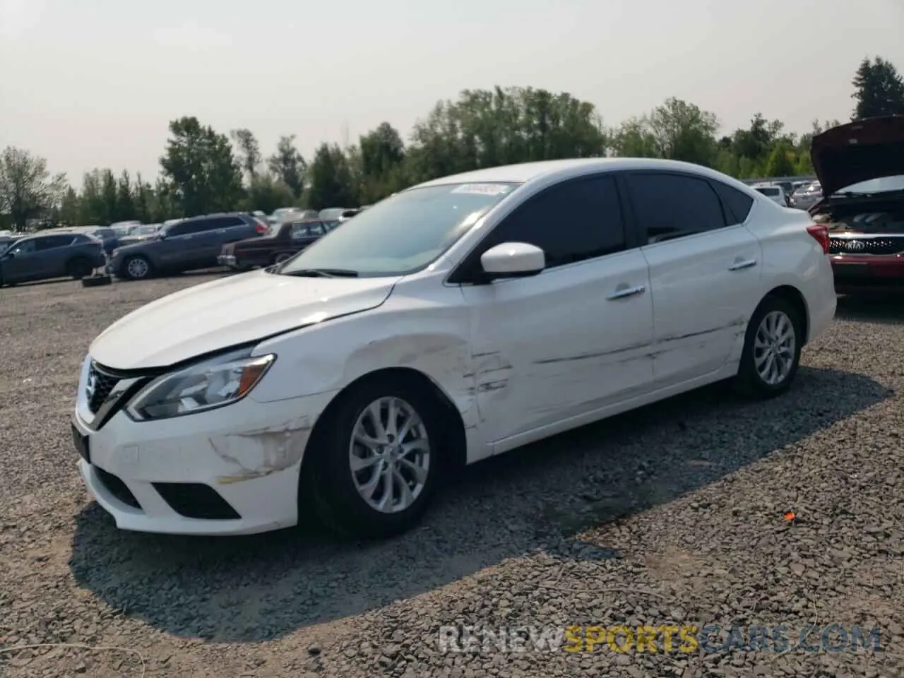 1 Photograph of a damaged car 3N1AB7AP2KY317342 NISSAN SENTRA 2019