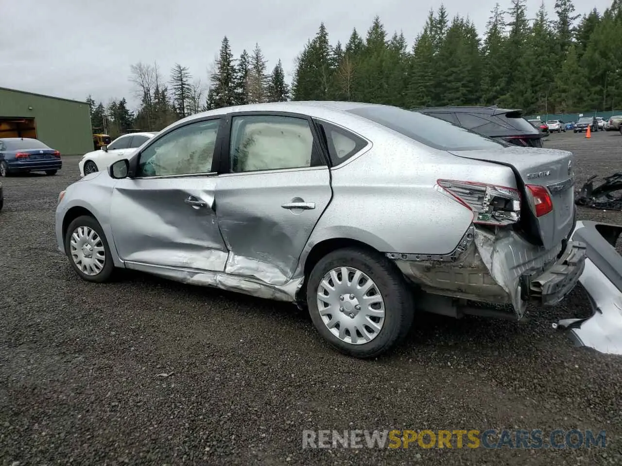 2 Photograph of a damaged car 3N1AB7AP2KY340457 NISSAN SENTRA 2019