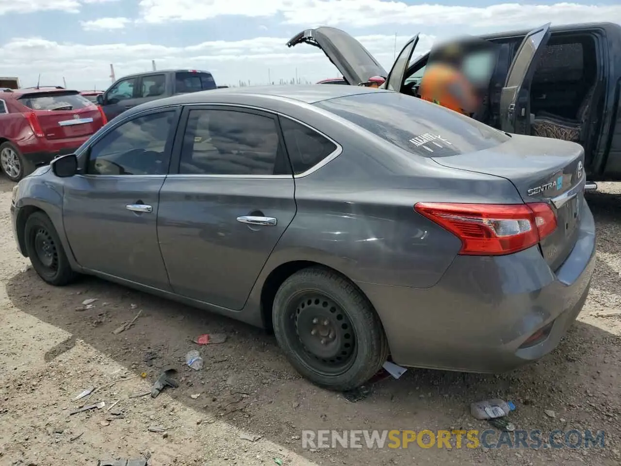 2 Photograph of a damaged car 3N1AB7AP2KY358232 NISSAN SENTRA 2019