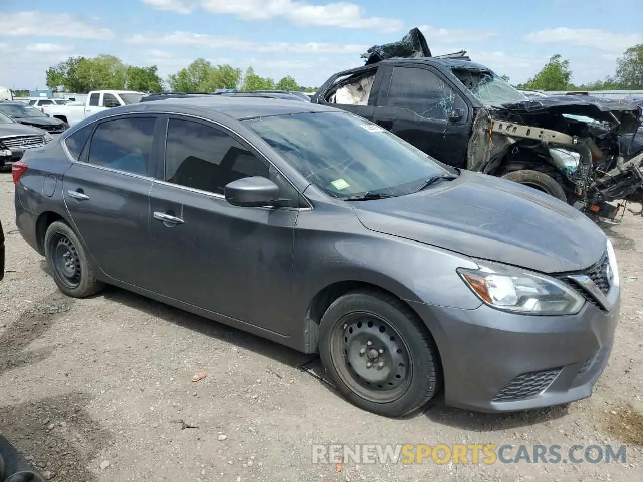 4 Photograph of a damaged car 3N1AB7AP2KY358232 NISSAN SENTRA 2019