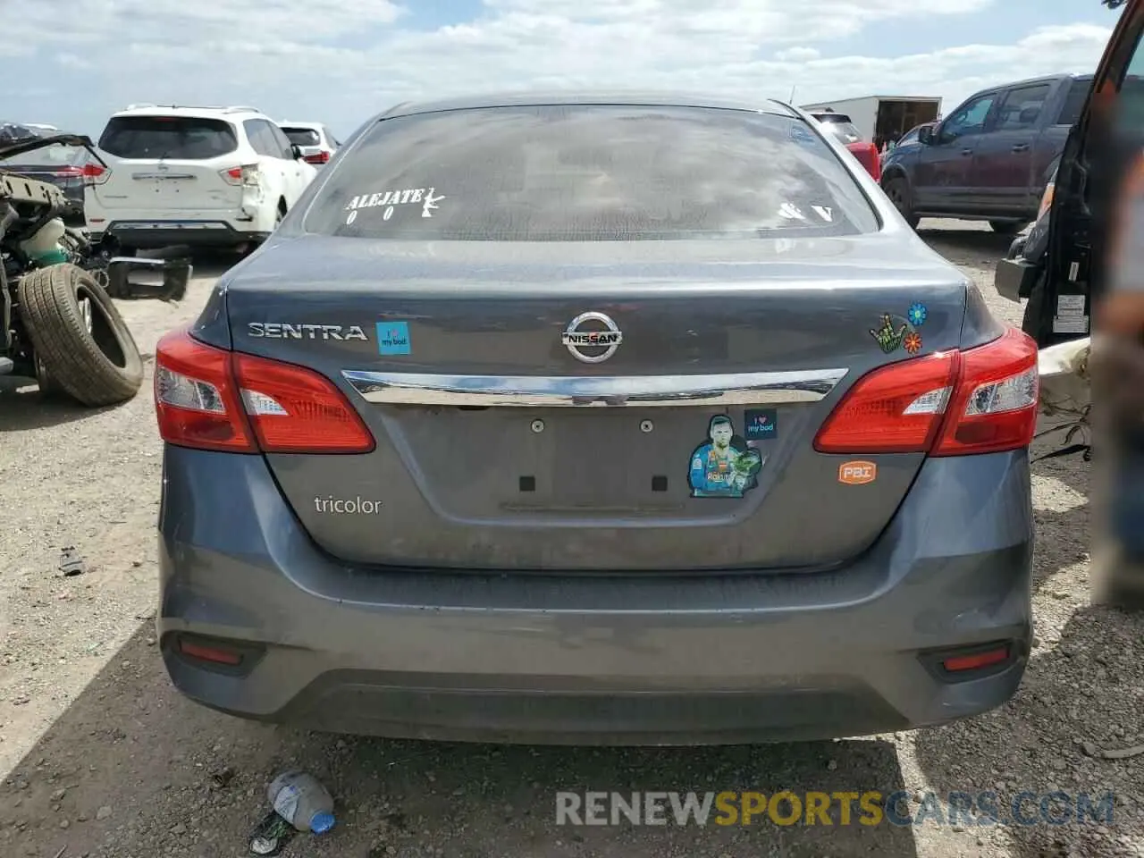 6 Photograph of a damaged car 3N1AB7AP2KY358232 NISSAN SENTRA 2019