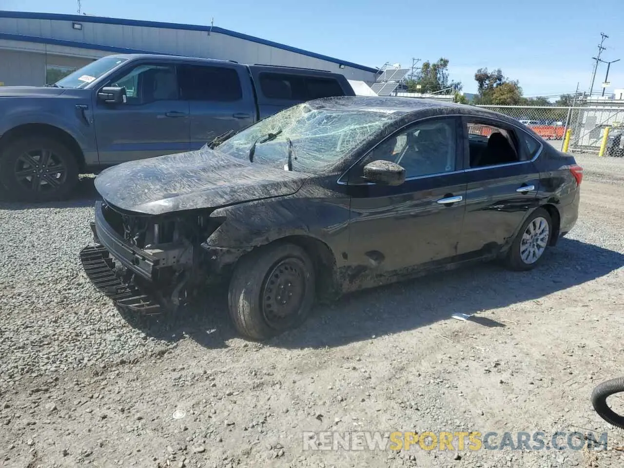 1 Photograph of a damaged car 3N1AB7AP2KY366167 NISSAN SENTRA 2019