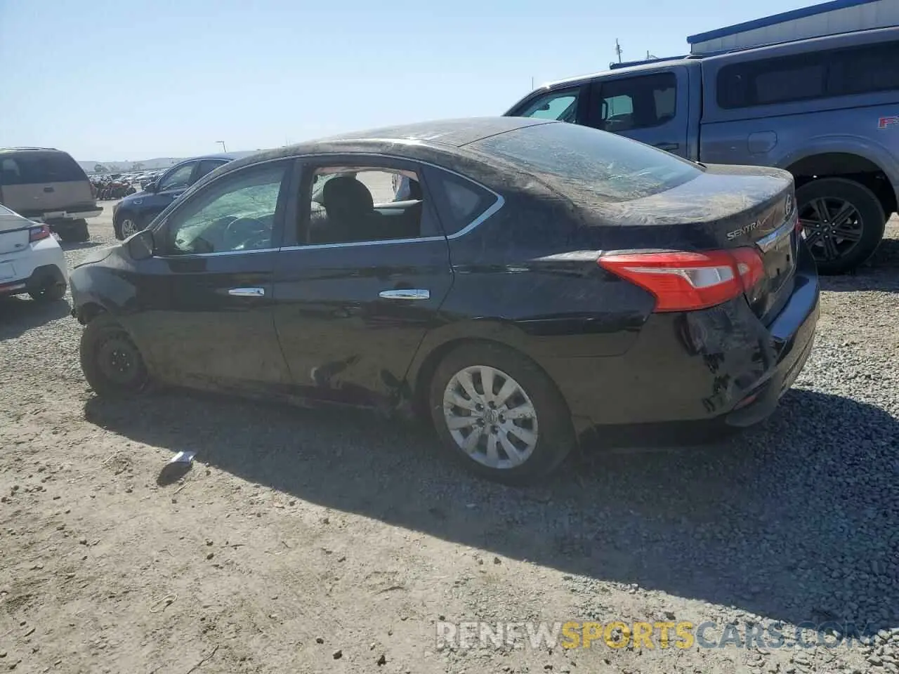 2 Photograph of a damaged car 3N1AB7AP2KY366167 NISSAN SENTRA 2019