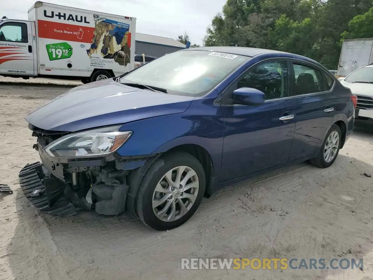 1 Photograph of a damaged car 3N1AB7AP2KY366346 NISSAN SENTRA 2019