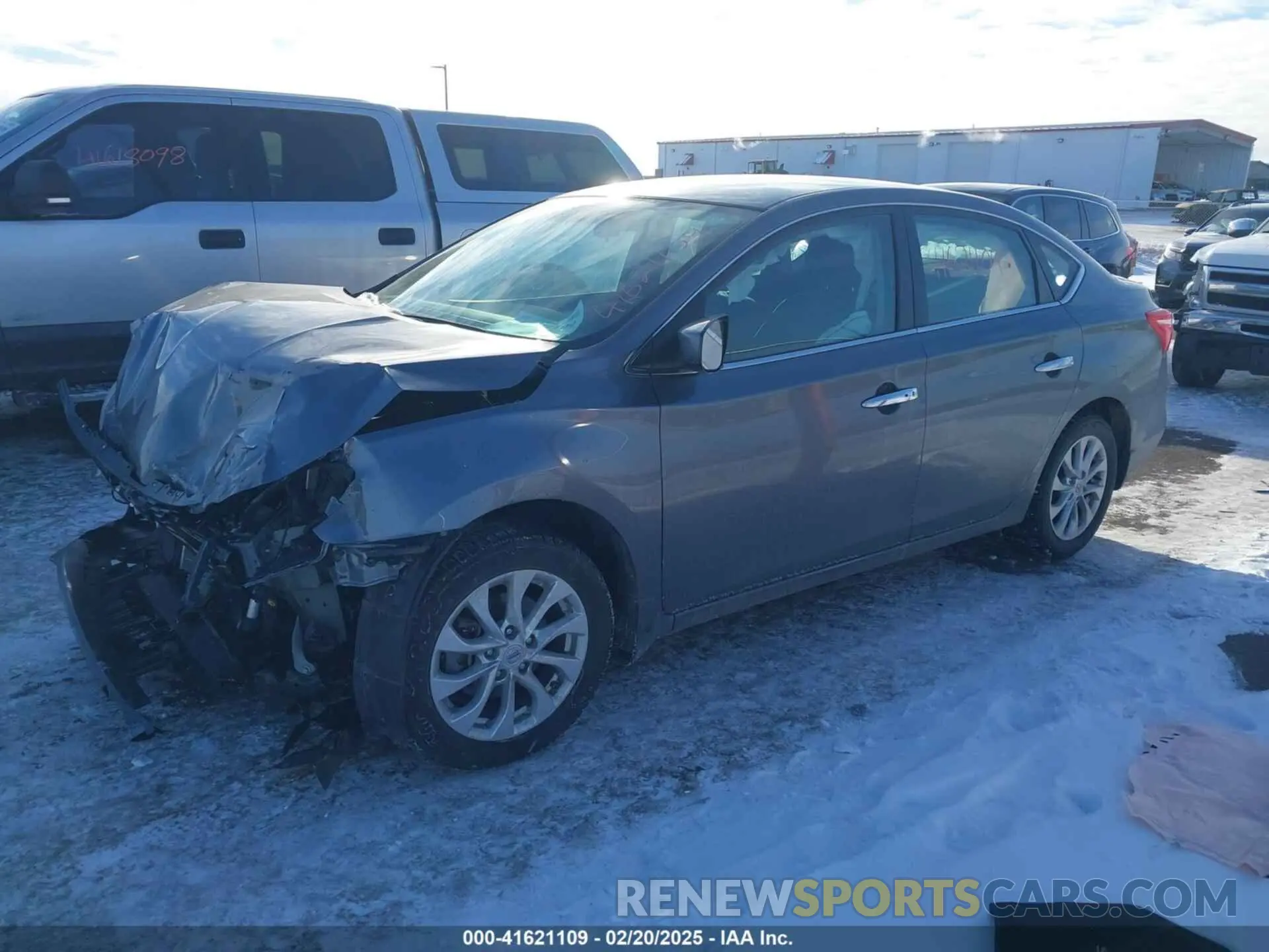 2 Photograph of a damaged car 3N1AB7AP2KY372390 NISSAN SENTRA 2019