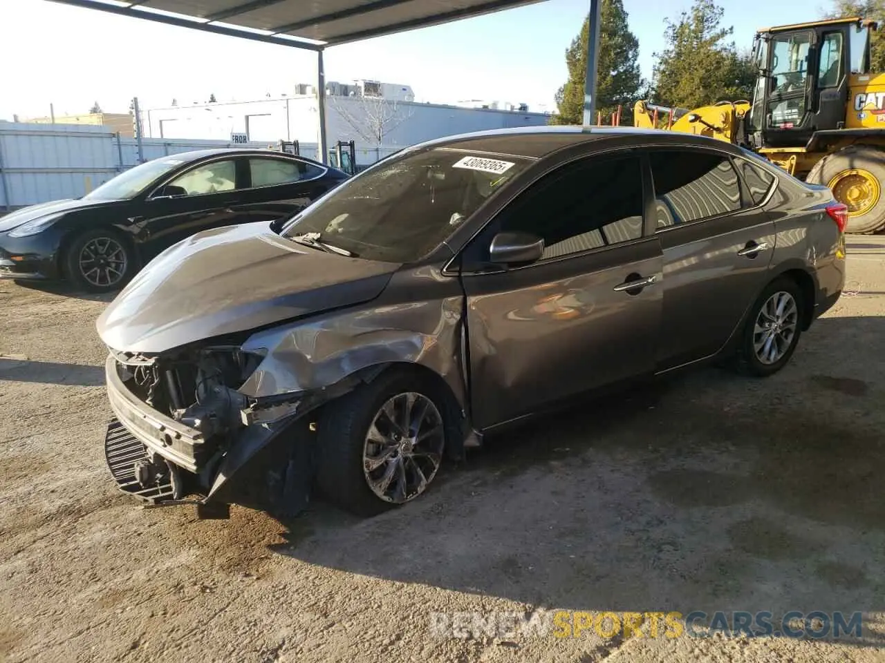 1 Photograph of a damaged car 3N1AB7AP2KY389397 NISSAN SENTRA 2019
