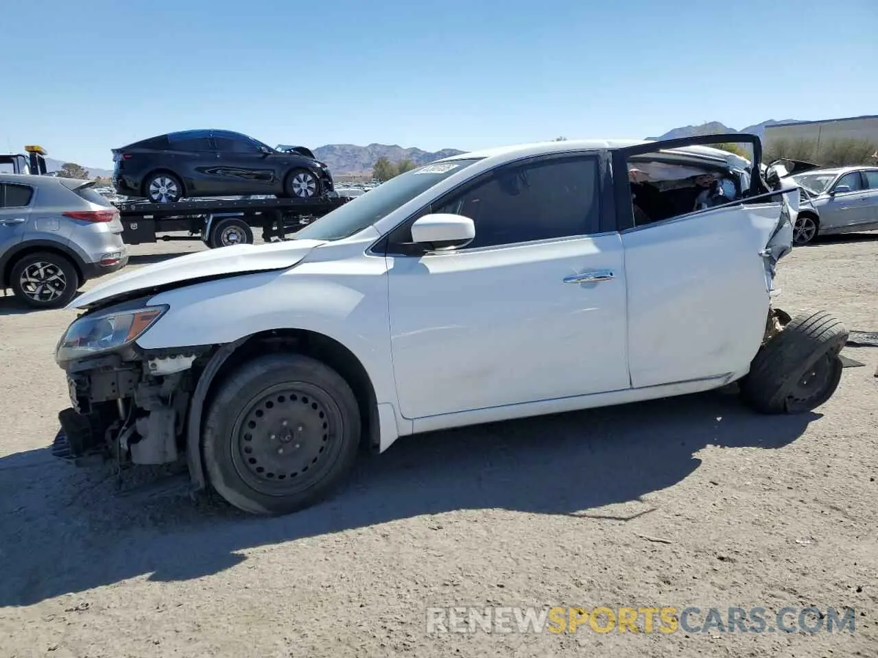 1 Photograph of a damaged car 3N1AB7AP2KY390081 NISSAN SENTRA 2019