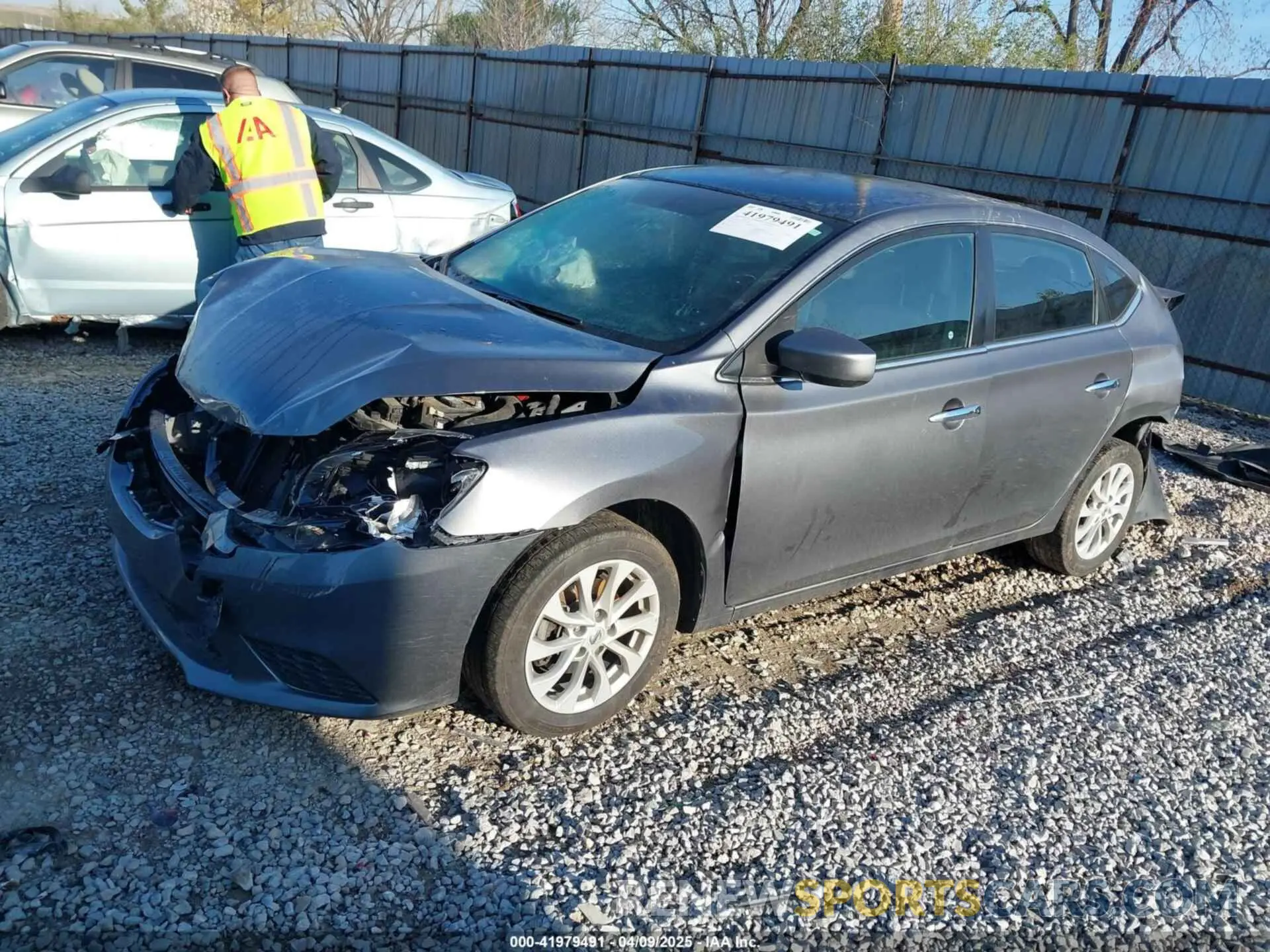 2 Photograph of a damaged car 3N1AB7AP2KY414394 NISSAN SENTRA 2019