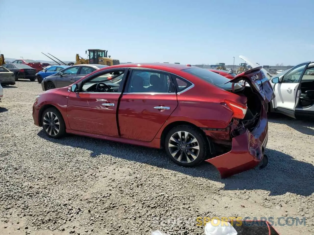 2 Photograph of a damaged car 3N1AB7AP2KY427596 NISSAN SENTRA 2019