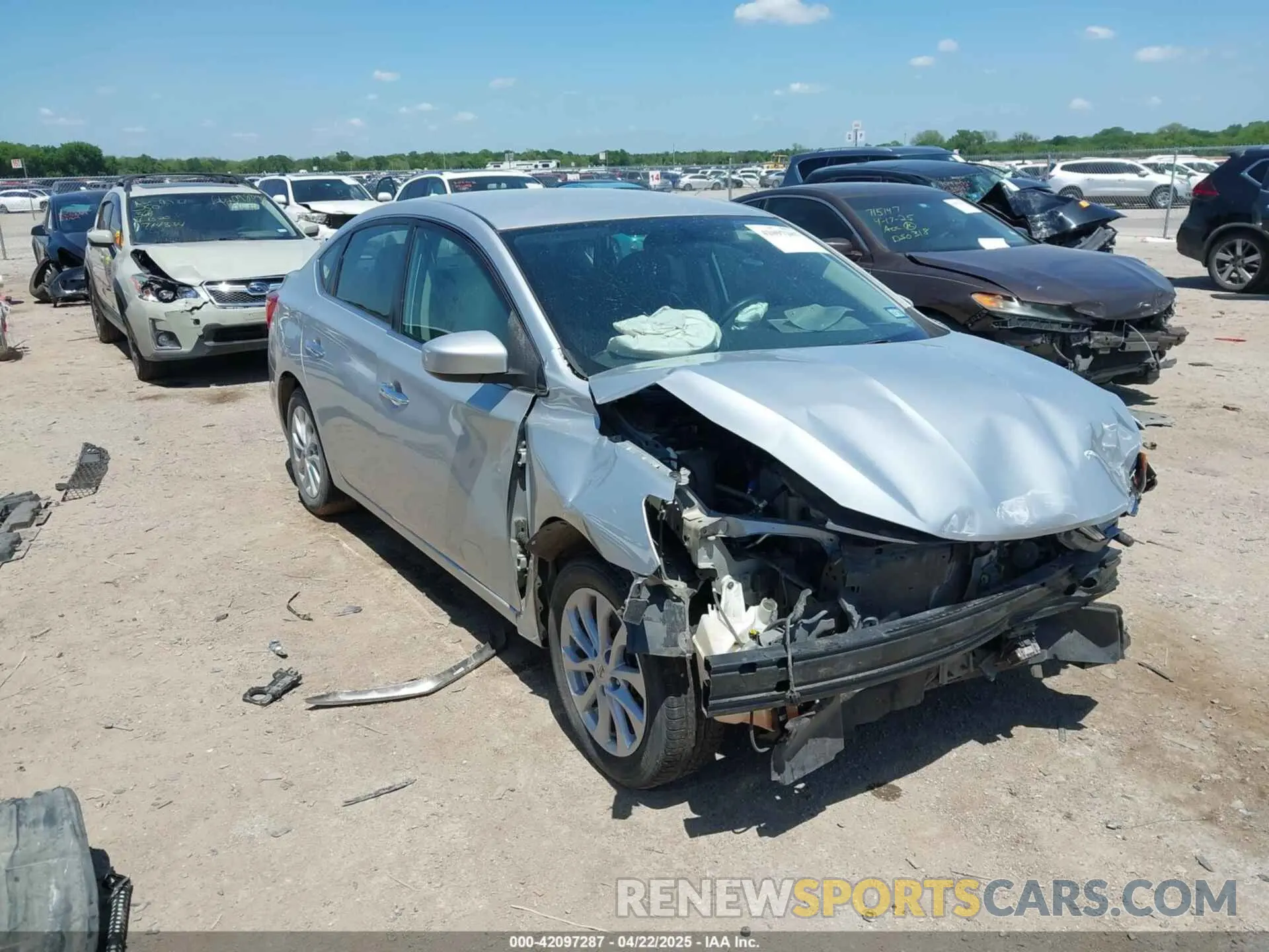 1 Photograph of a damaged car 3N1AB7AP2KY429719 NISSAN SENTRA 2019