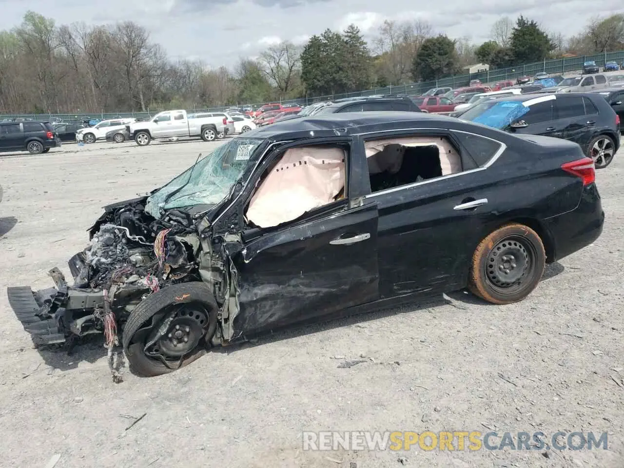 1 Photograph of a damaged car 3N1AB7AP2KY440834 NISSAN SENTRA 2019