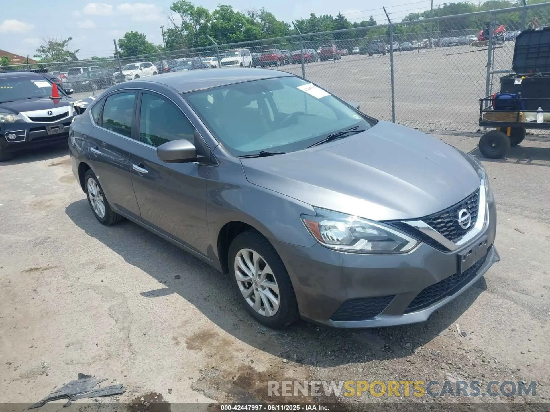 1 Photograph of a damaged car 3N1AB7AP2KY441725 NISSAN SENTRA 2019