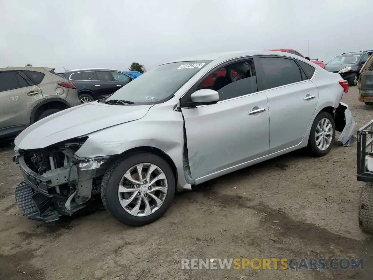 1 Photograph of a damaged car 3N1AB7AP2KY447668 NISSAN SENTRA 2019
