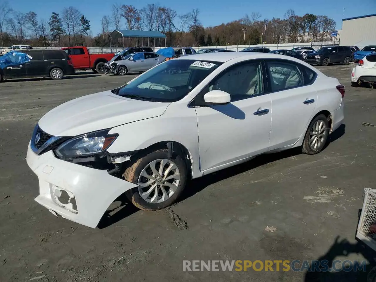 1 Photograph of a damaged car 3N1AB7AP2KY452143 NISSAN SENTRA 2019