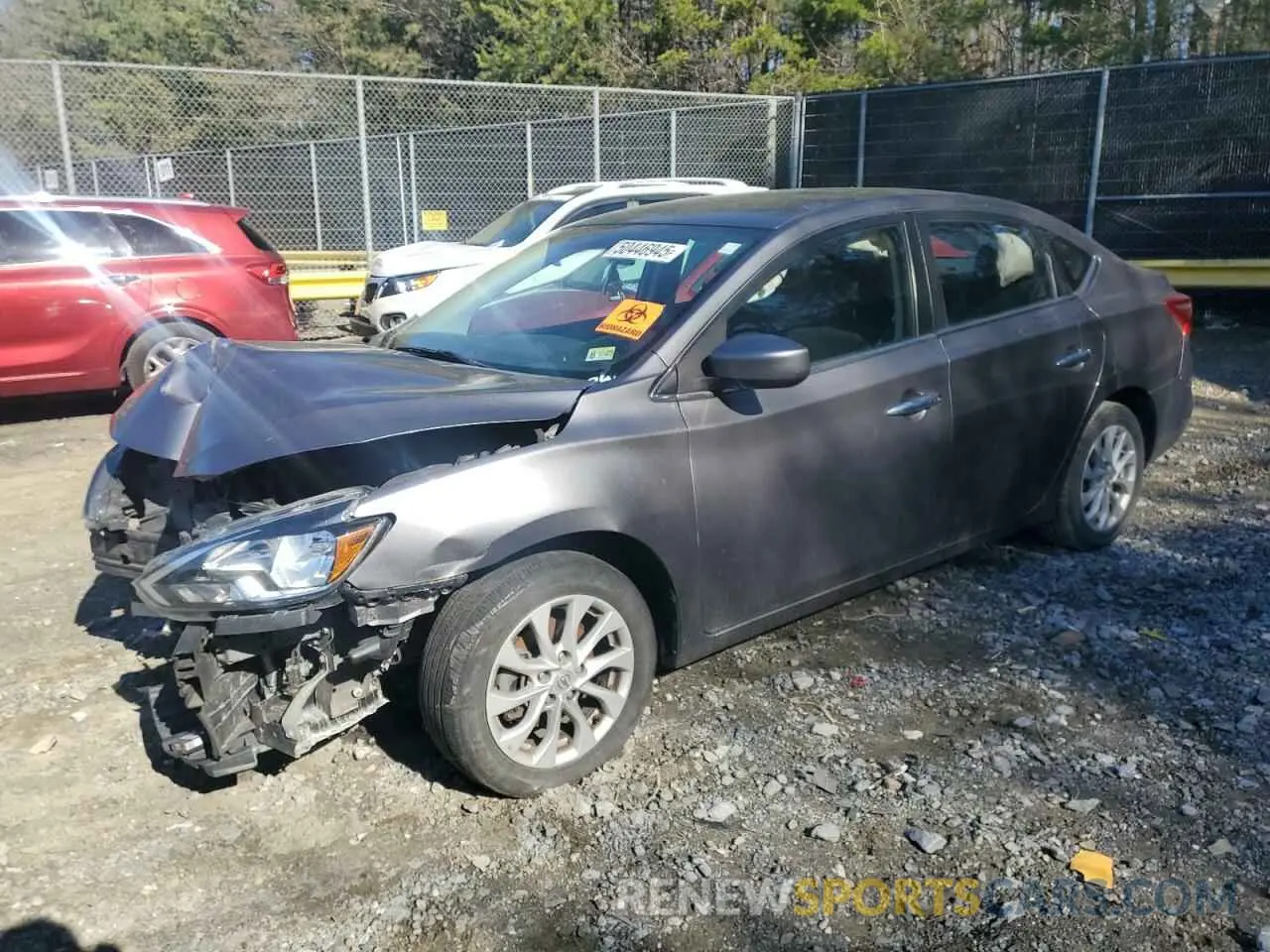 1 Photograph of a damaged car 3N1AB7AP2KY456922 NISSAN SENTRA 2019