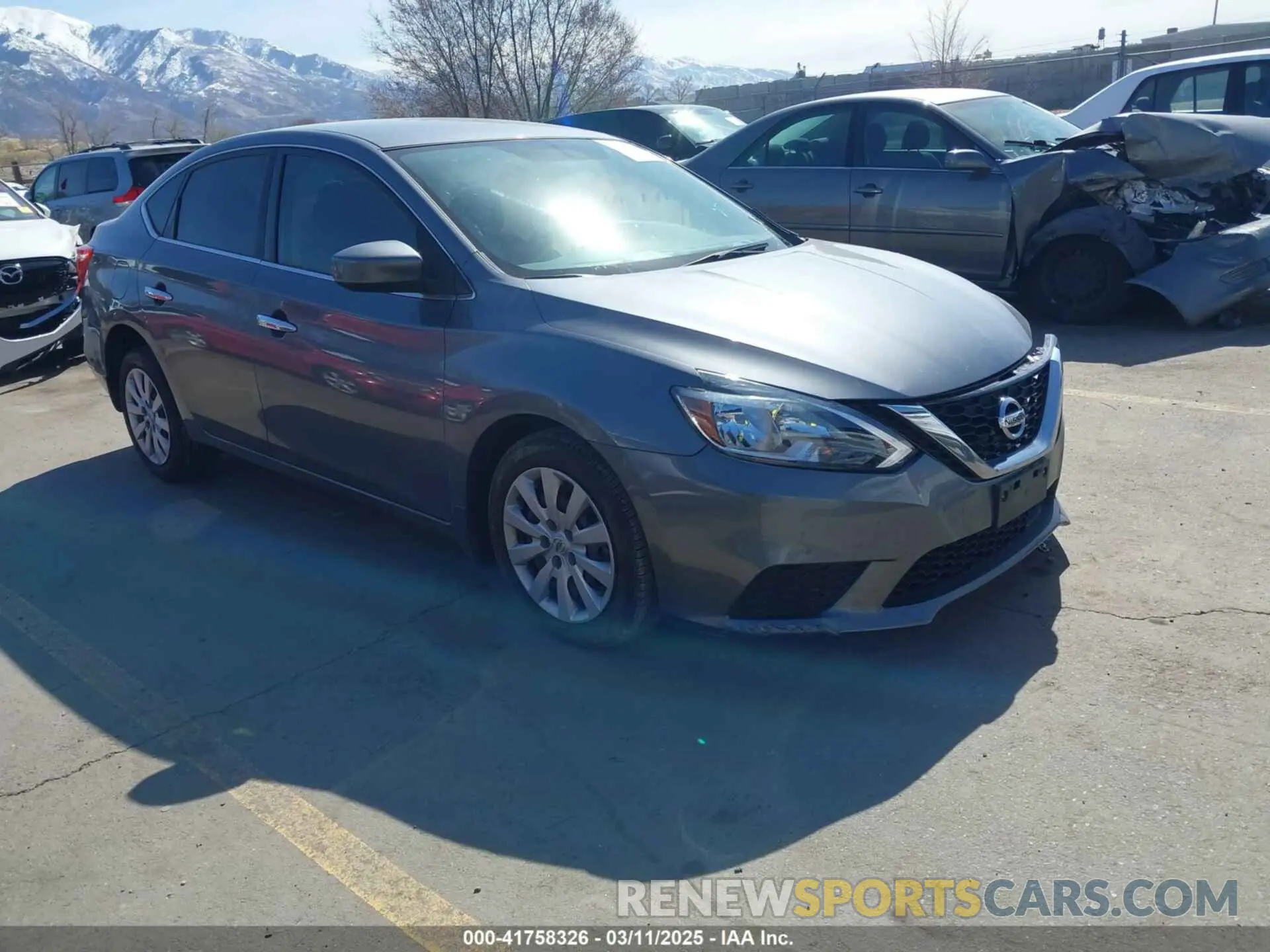 1 Photograph of a damaged car 3N1AB7AP2KY457262 NISSAN SENTRA 2019