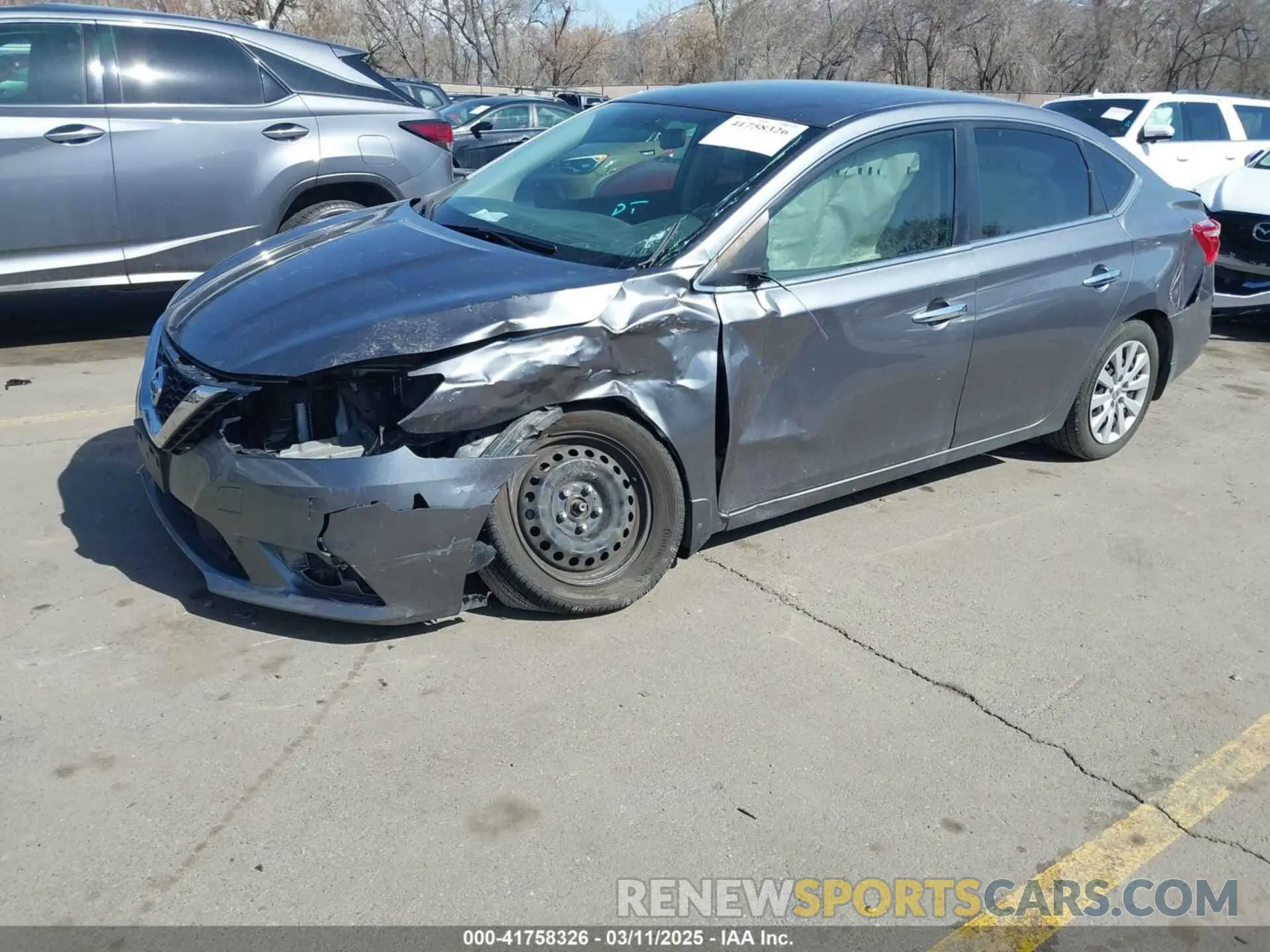 2 Photograph of a damaged car 3N1AB7AP2KY457262 NISSAN SENTRA 2019