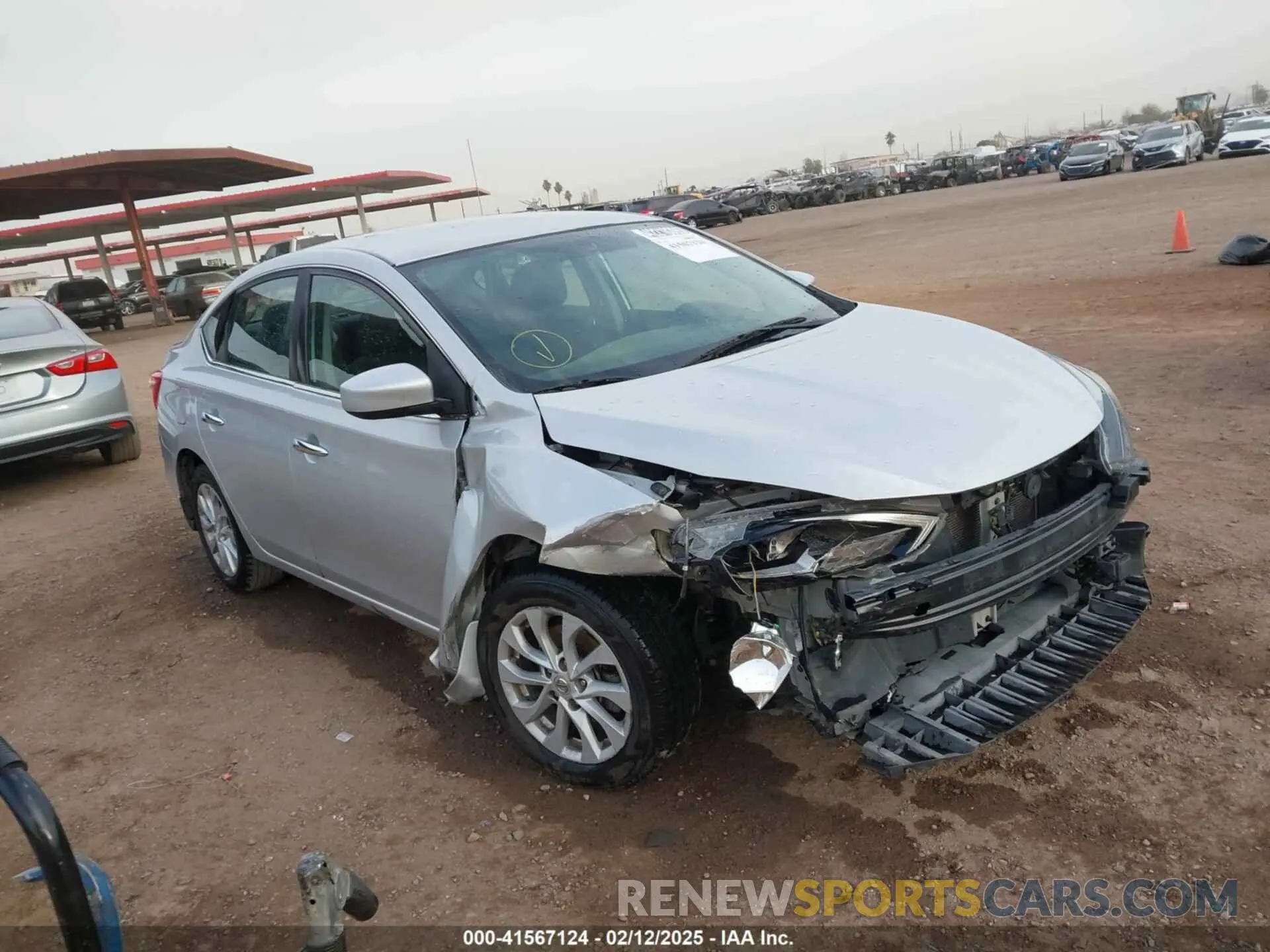 1 Photograph of a damaged car 3N1AB7AP3KL608249 NISSAN SENTRA 2019