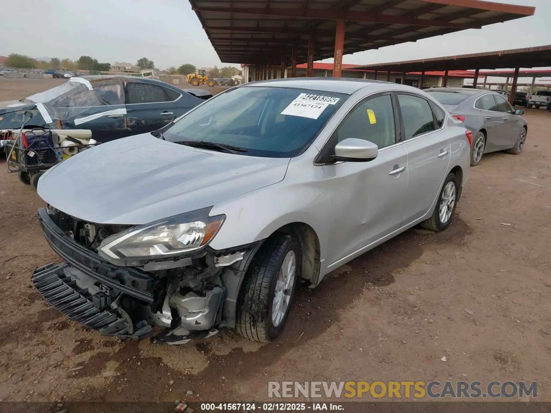 2 Photograph of a damaged car 3N1AB7AP3KL608249 NISSAN SENTRA 2019