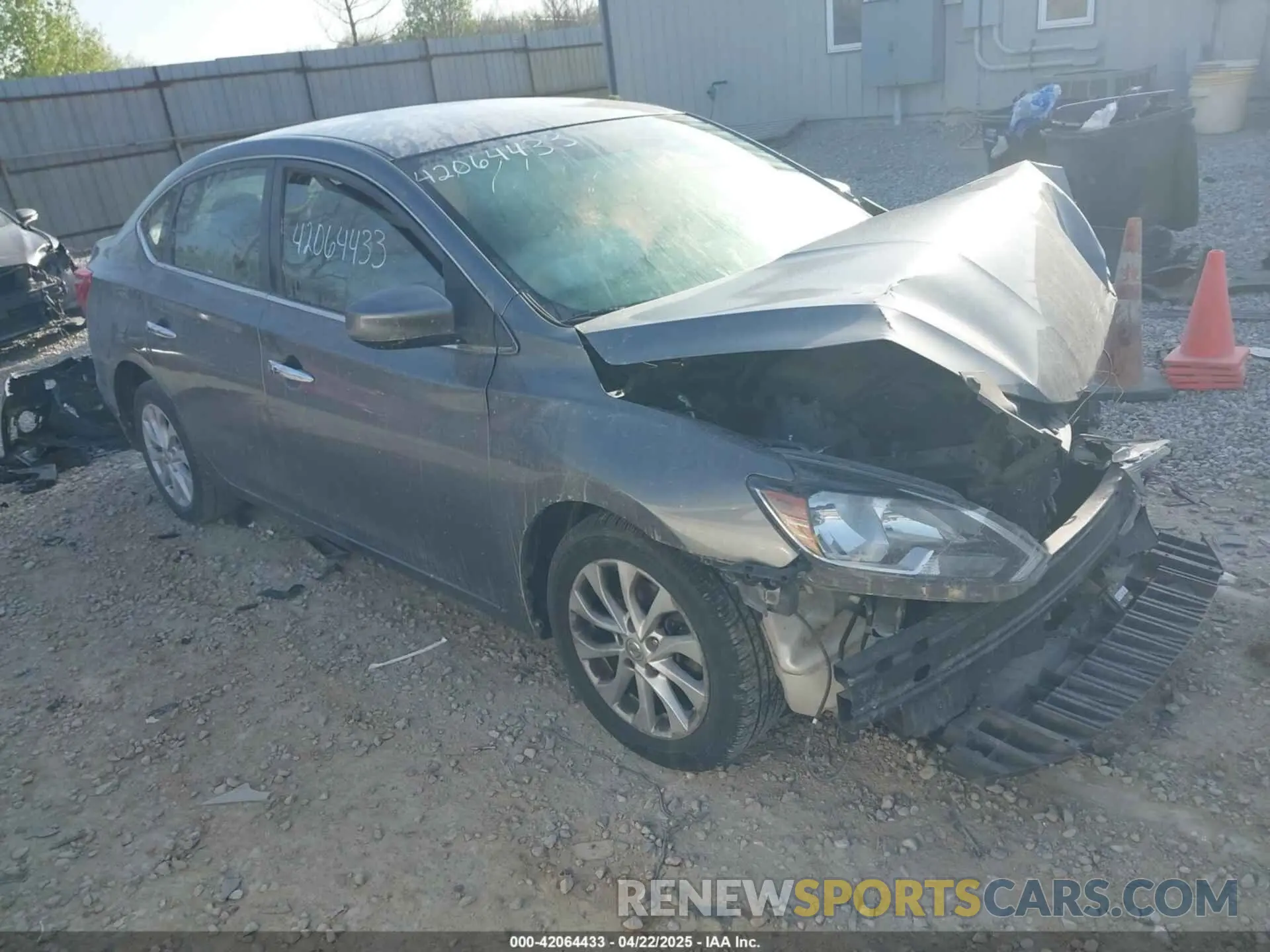 1 Photograph of a damaged car 3N1AB7AP3KL609109 NISSAN SENTRA 2019
