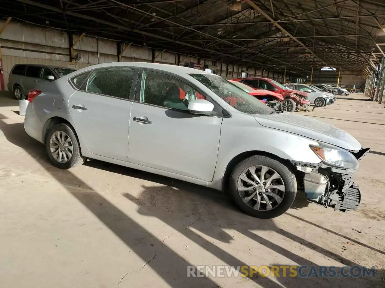 4 Photograph of a damaged car 3N1AB7AP3KL612348 NISSAN SENTRA 2019