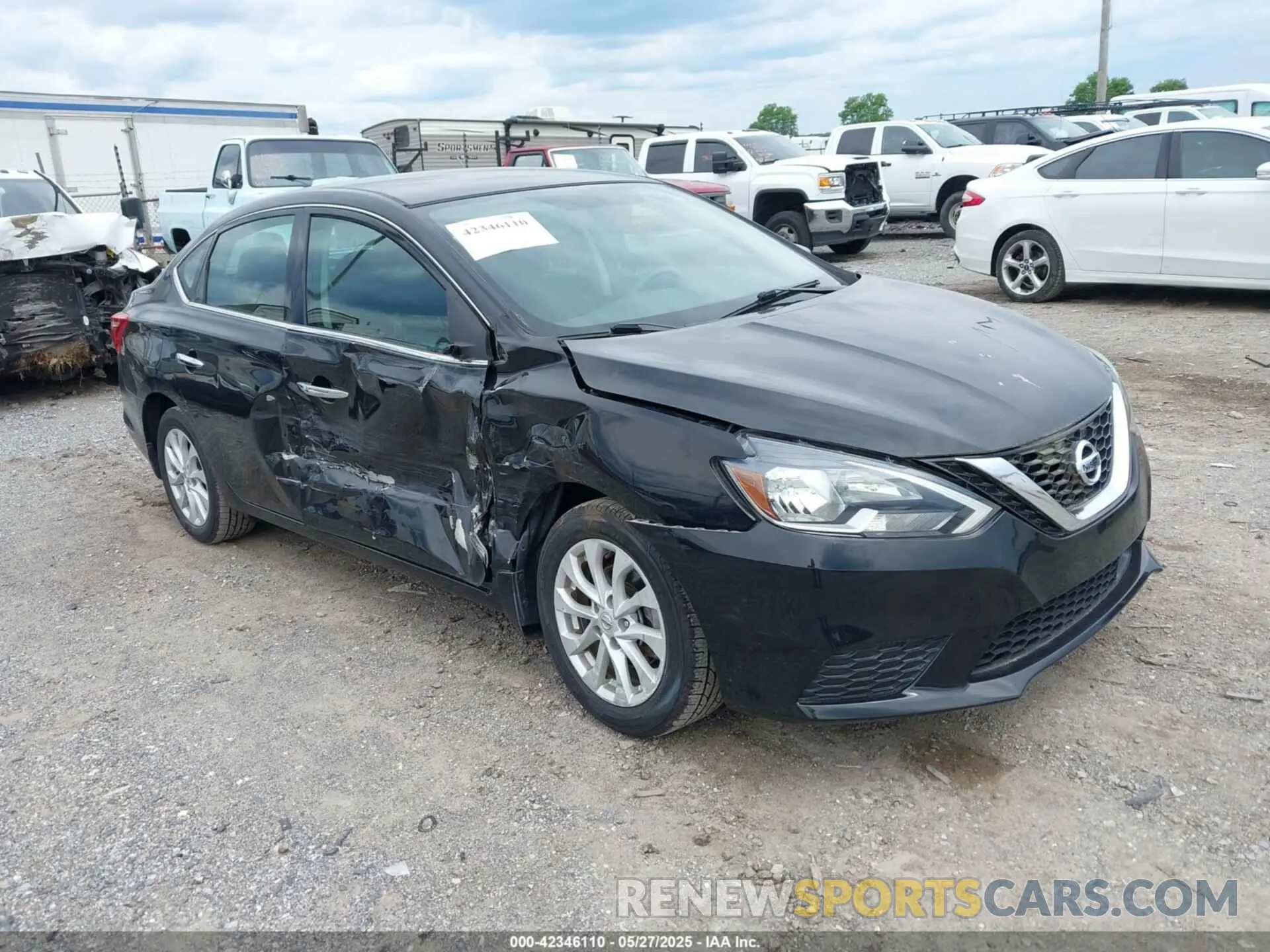 1 Photograph of a damaged car 3N1AB7AP3KL620627 NISSAN SENTRA 2019