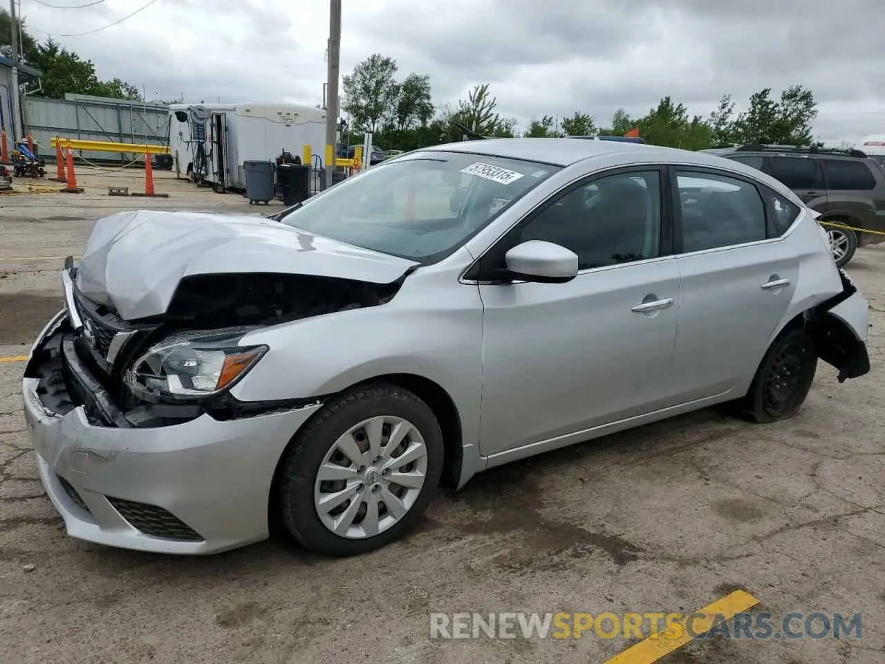 1 Photograph of a damaged car 3N1AB7AP3KY220764 NISSAN SENTRA 2019