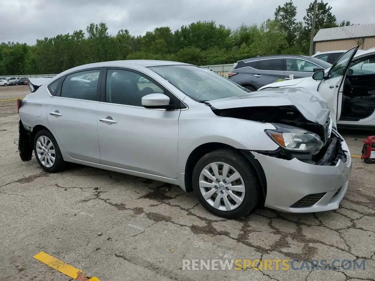 4 Photograph of a damaged car 3N1AB7AP3KY220764 NISSAN SENTRA 2019