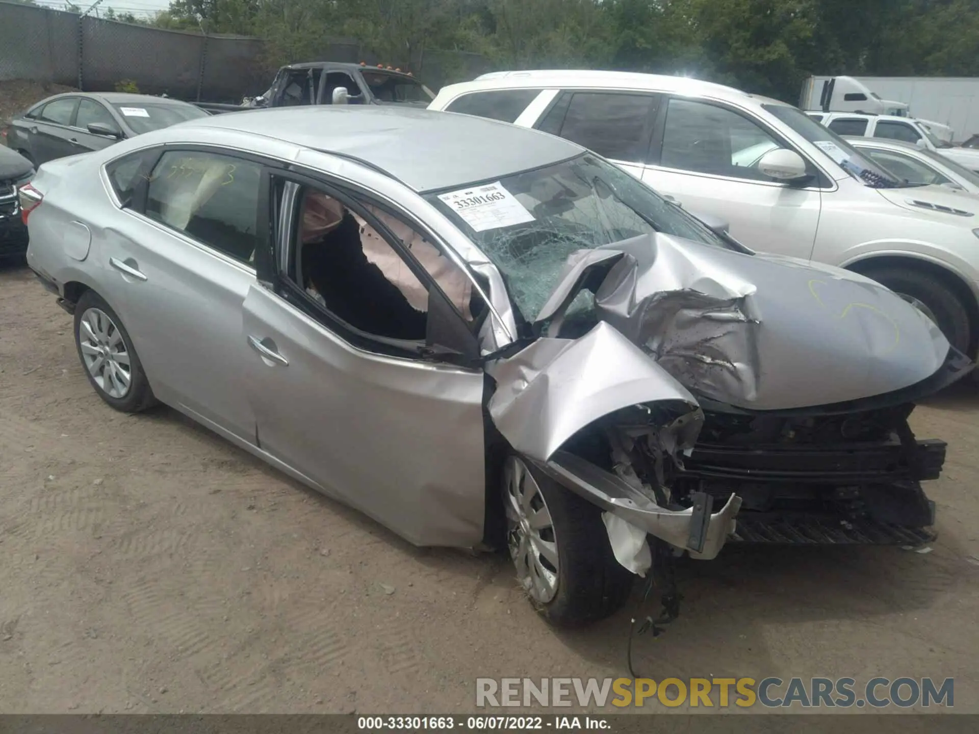 1 Photograph of a damaged car 3N1AB7AP3KY222000 NISSAN SENTRA 2019