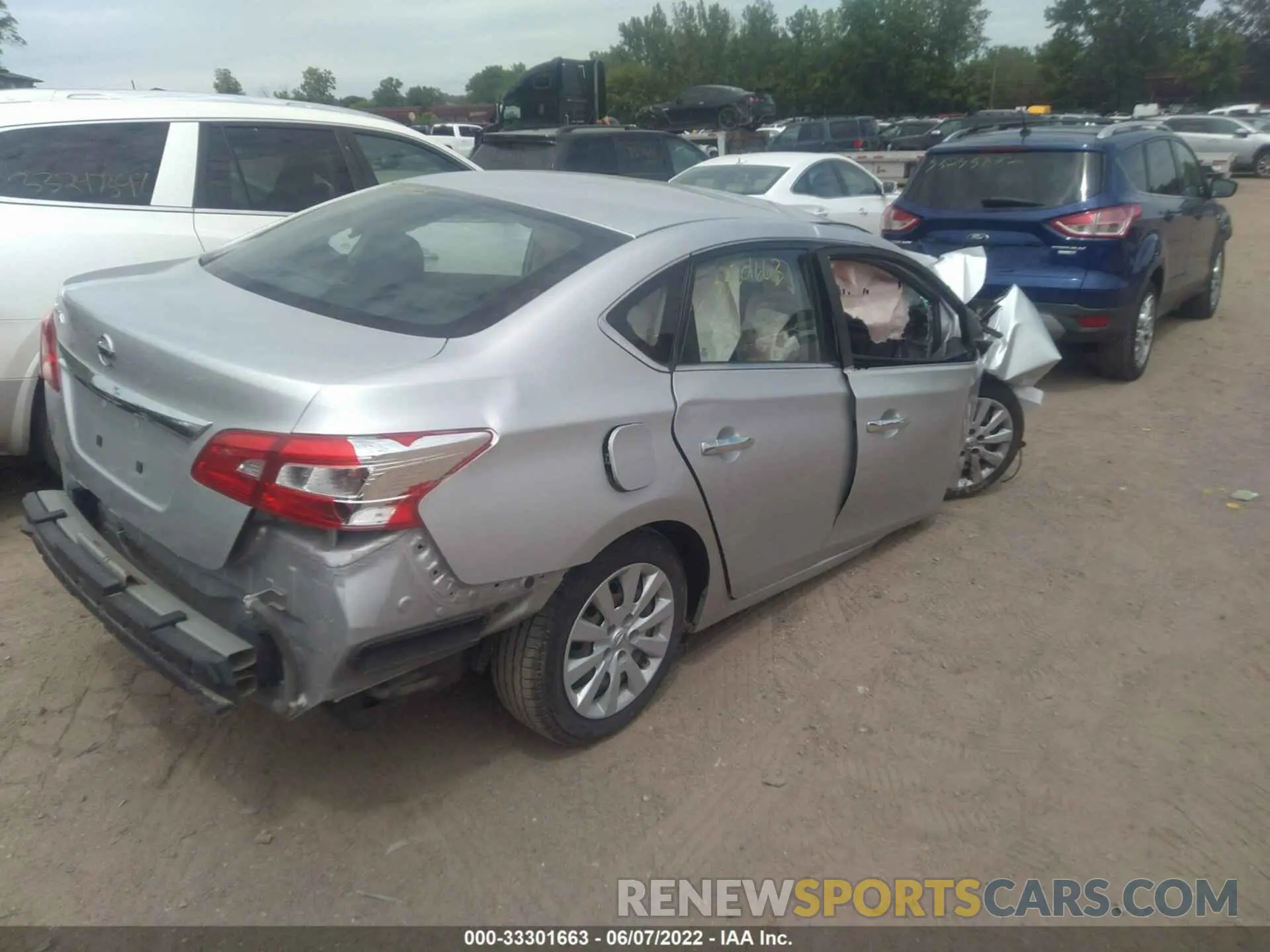 4 Photograph of a damaged car 3N1AB7AP3KY222000 NISSAN SENTRA 2019