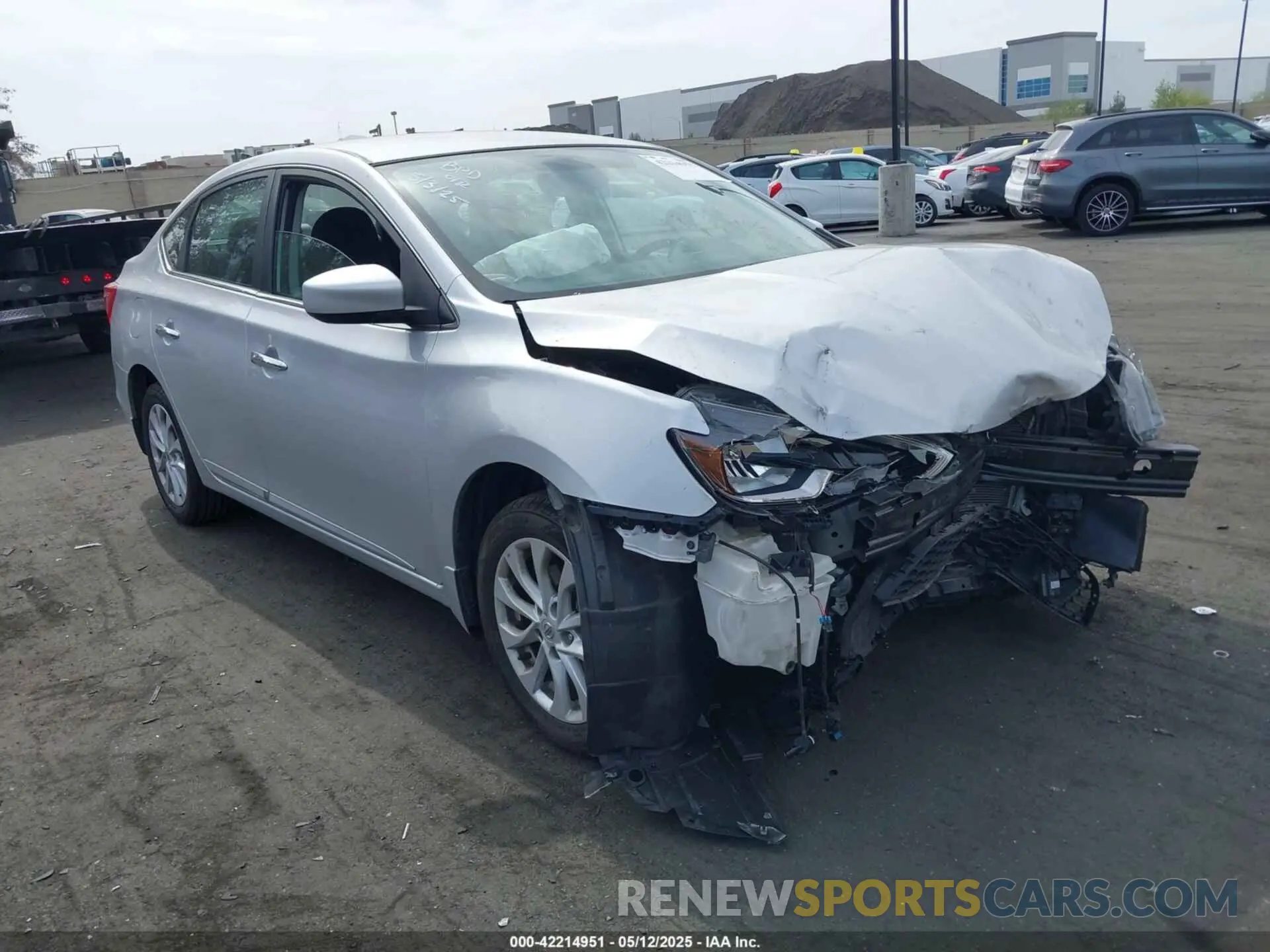 1 Photograph of a damaged car 3N1AB7AP3KY229948 NISSAN SENTRA 2019