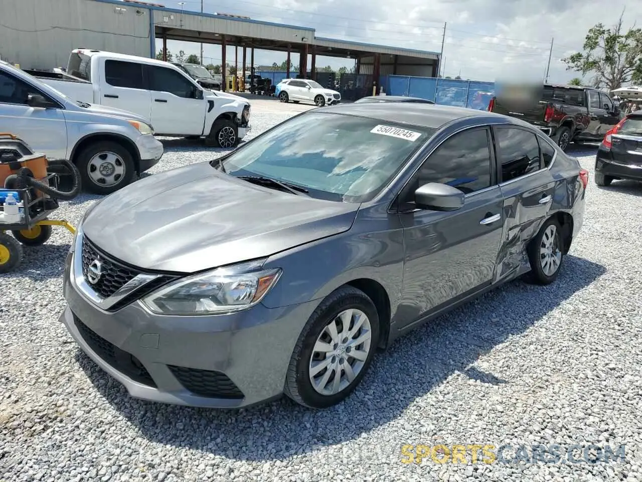 1 Photograph of a damaged car 3N1AB7AP3KY233322 NISSAN SENTRA 2019