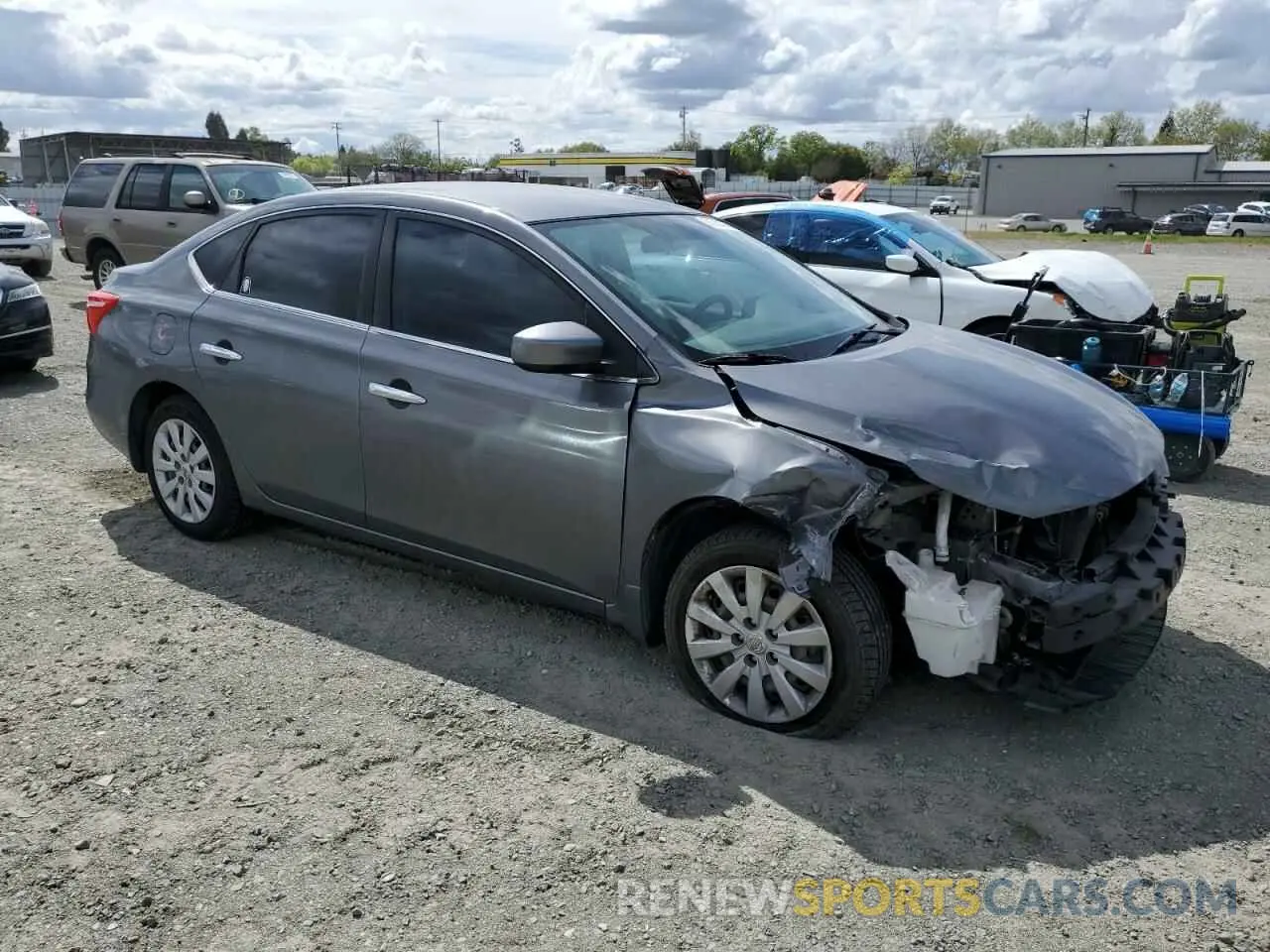 4 Photograph of a damaged car 3N1AB7AP3KY236382 NISSAN SENTRA 2019