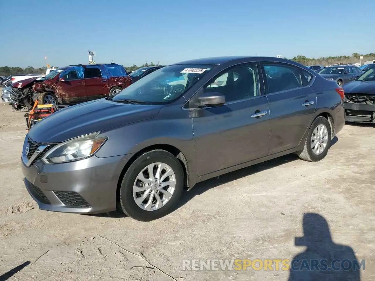 1 Photograph of a damaged car 3N1AB7AP3KY250735 NISSAN SENTRA 2019