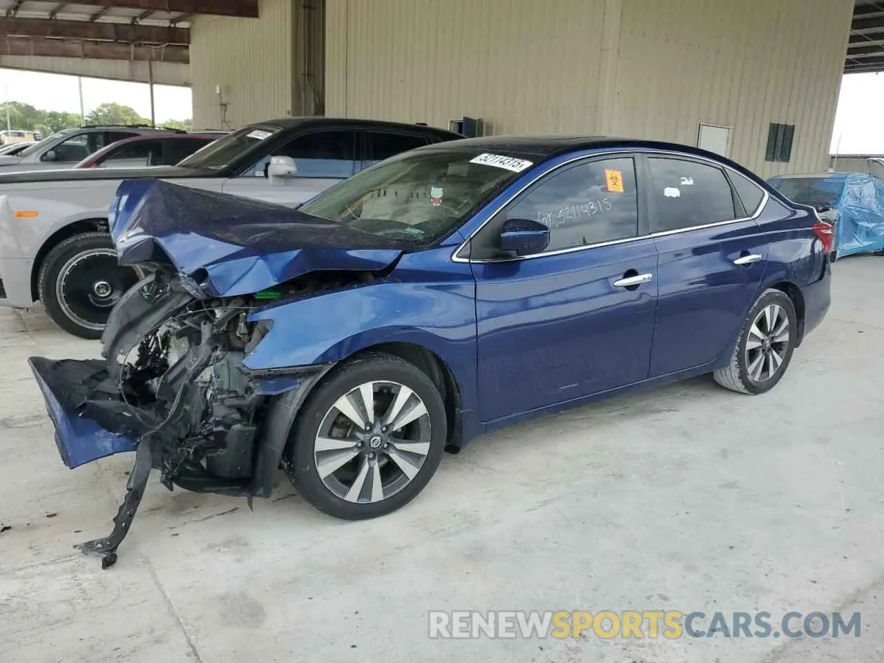 1 Photograph of a damaged car 3N1AB7AP3KY253554 NISSAN SENTRA 2019