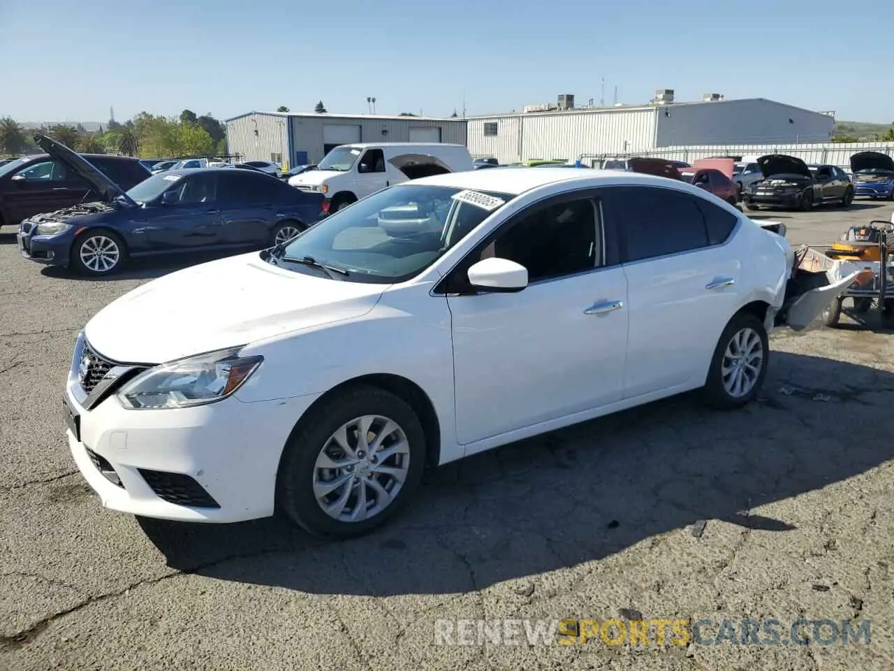 1 Photograph of a damaged car 3N1AB7AP3KY284030 NISSAN SENTRA 2019