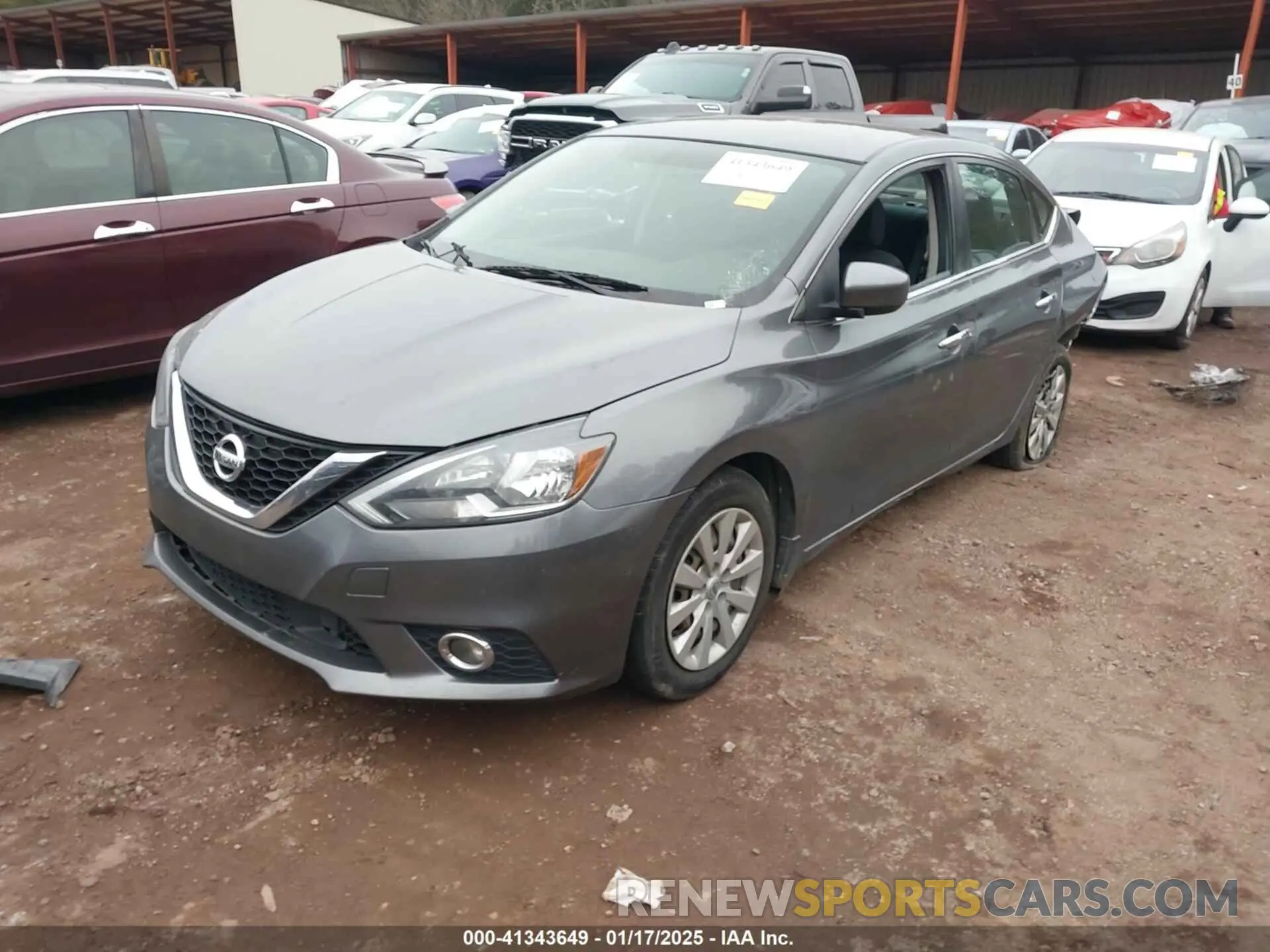 2 Photograph of a damaged car 3N1AB7AP3KY287686 NISSAN SENTRA 2019
