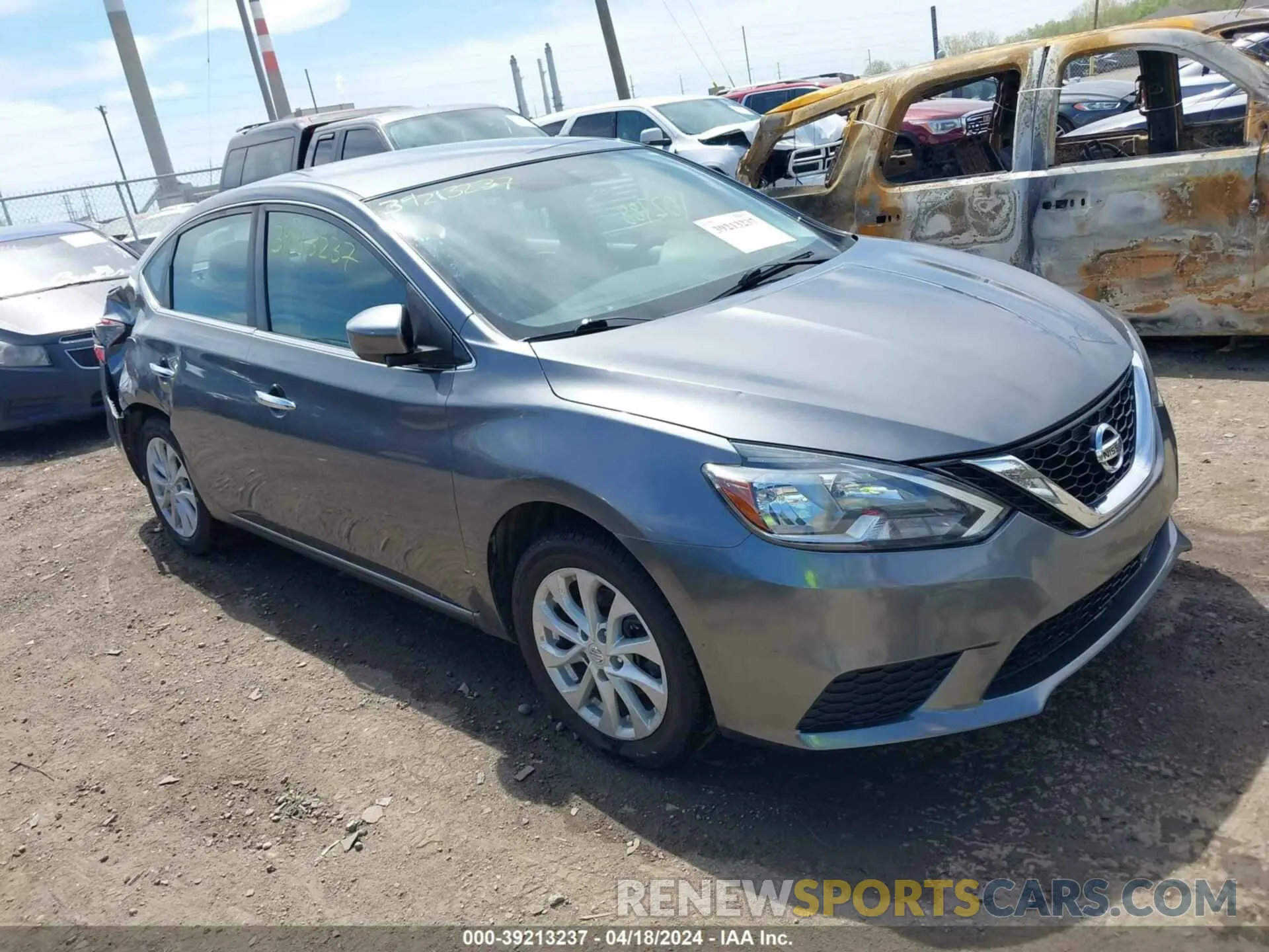 1 Photograph of a damaged car 3N1AB7AP3KY293231 NISSAN SENTRA 2019
