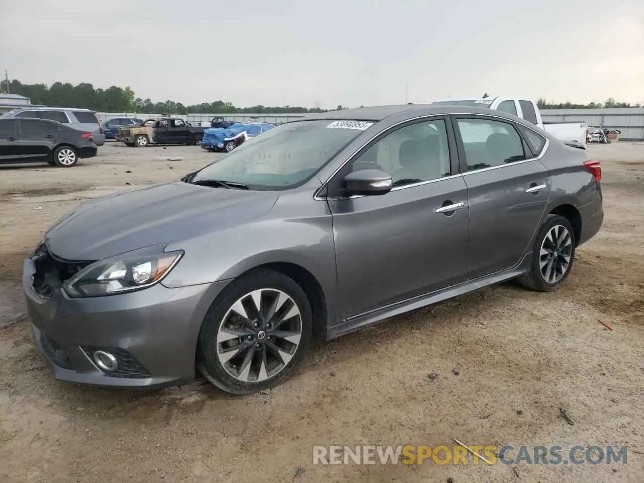 1 Photograph of a damaged car 3N1AB7AP3KY305653 NISSAN SENTRA 2019