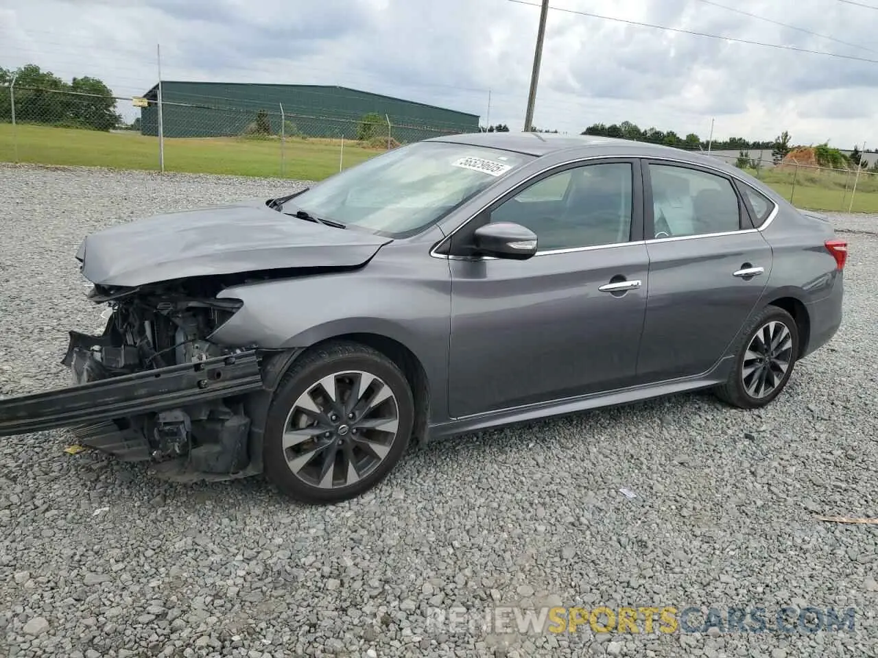 1 Photograph of a damaged car 3N1AB7AP3KY346607 NISSAN SENTRA 2019