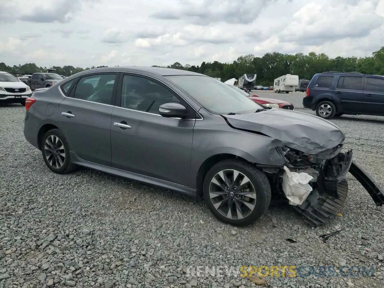 4 Photograph of a damaged car 3N1AB7AP3KY346607 NISSAN SENTRA 2019