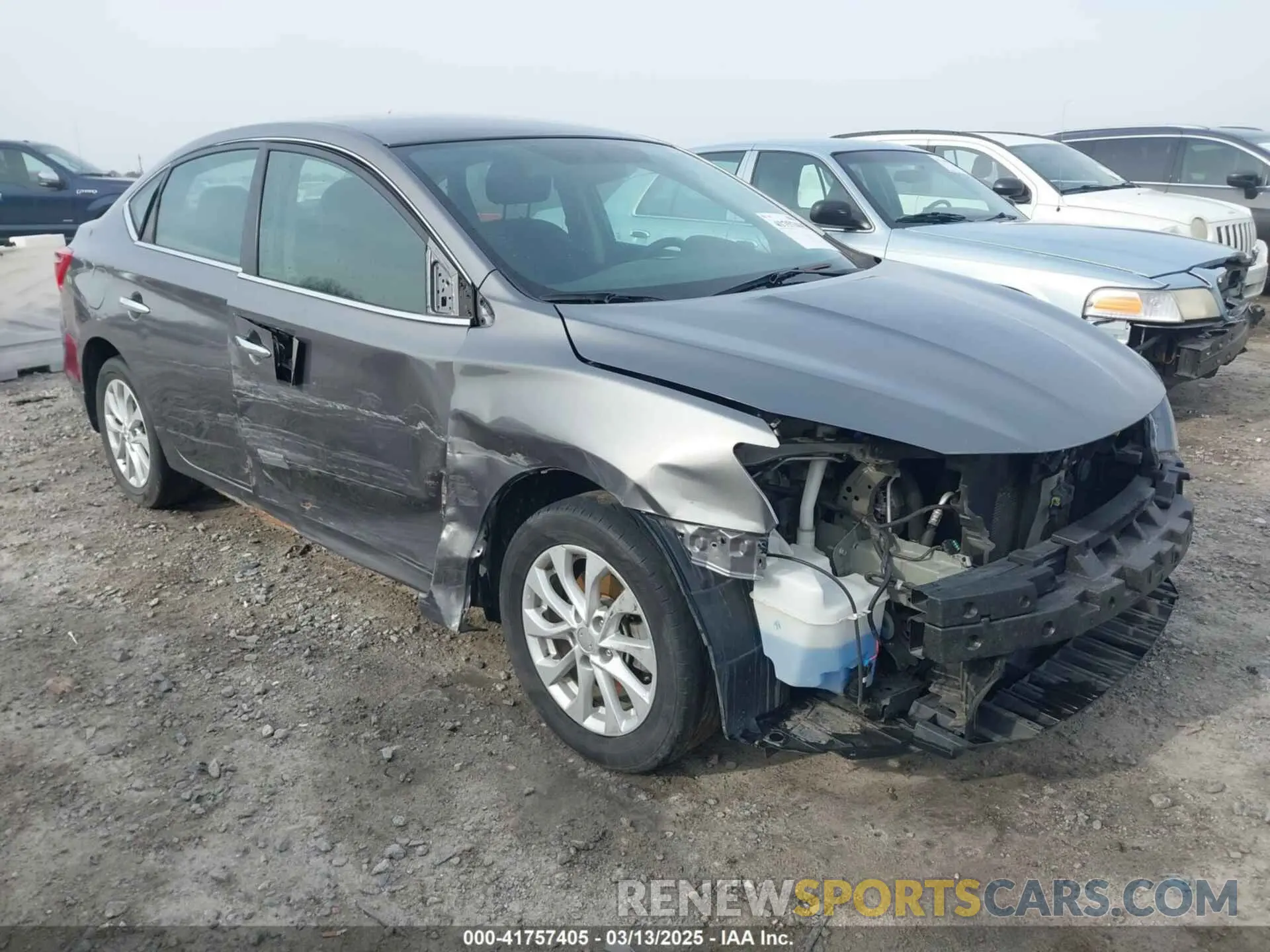 1 Photograph of a damaged car 3N1AB7AP3KY364069 NISSAN SENTRA 2019