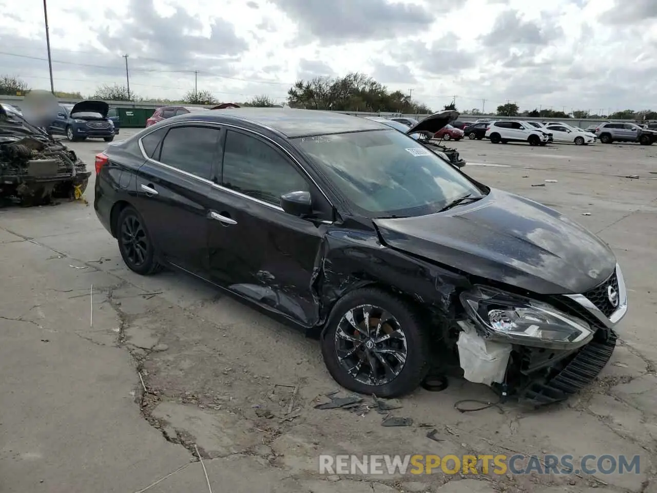 4 Photograph of a damaged car 3N1AB7AP3KY367828 NISSAN SENTRA 2019